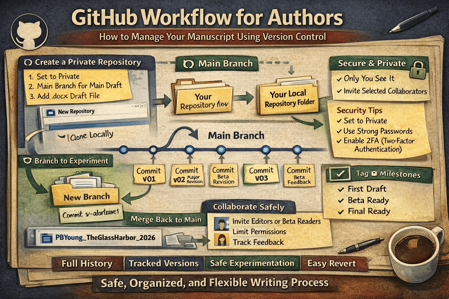The Writer’s Guide to Using GitHub for True Version Control 5 The Writer’s Guide to Using GitHub for True Version Control
